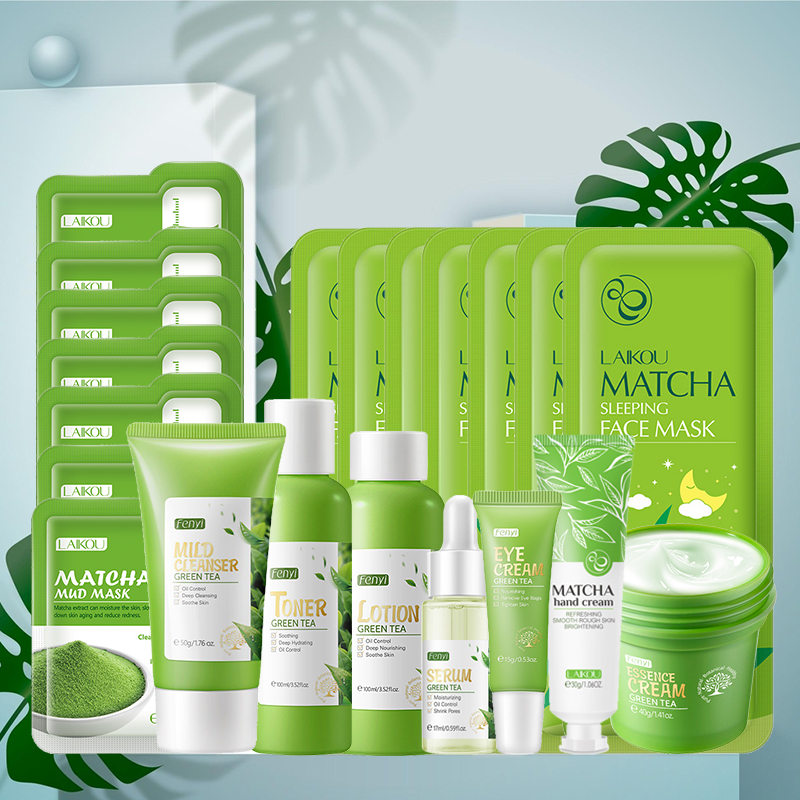 Green Tea Skin Care Kit Korean - огляд і ціна Korean Skincare Routine