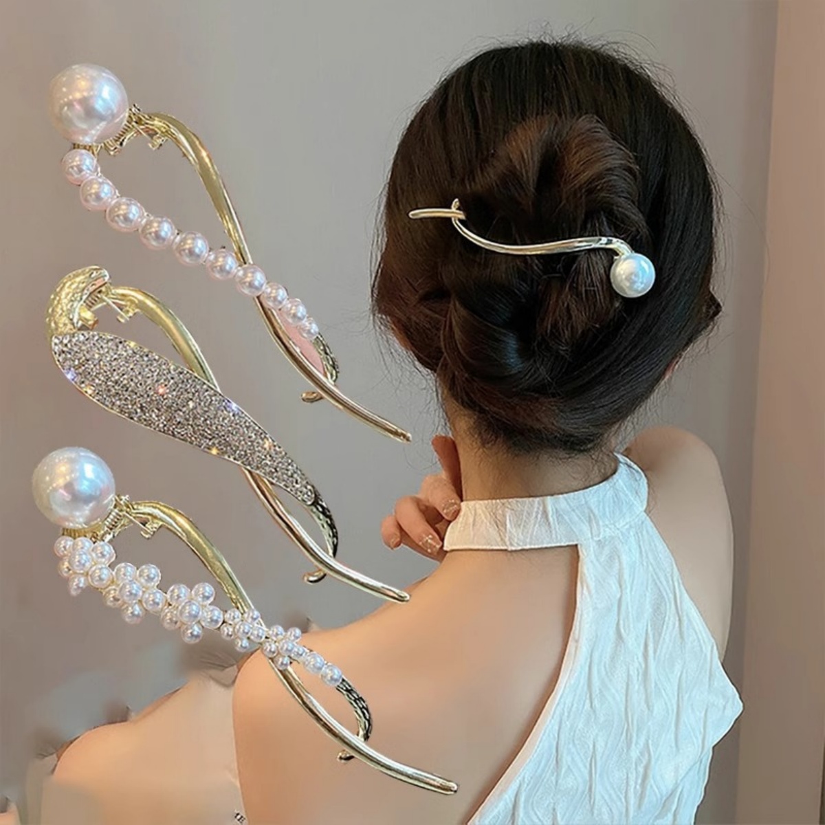 Elegant Glitter Pearl Hair Cli - огляд і ціна Lifestyle Of Korean