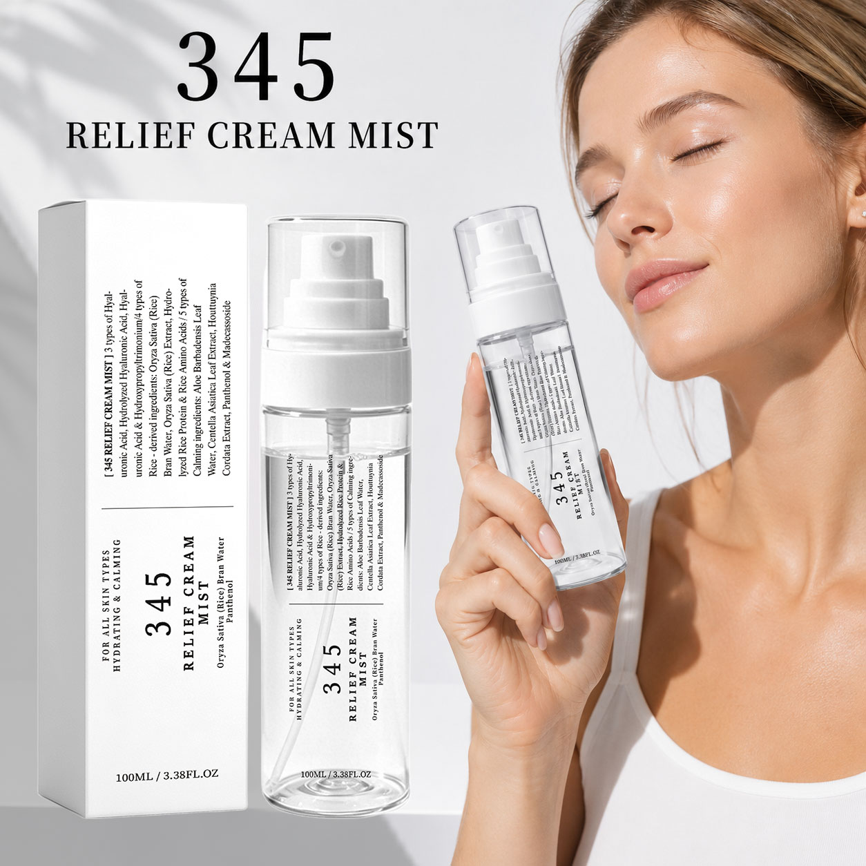 345 Relief Cream Mist Korean S - огляд і ціна Korean Skincare Routine