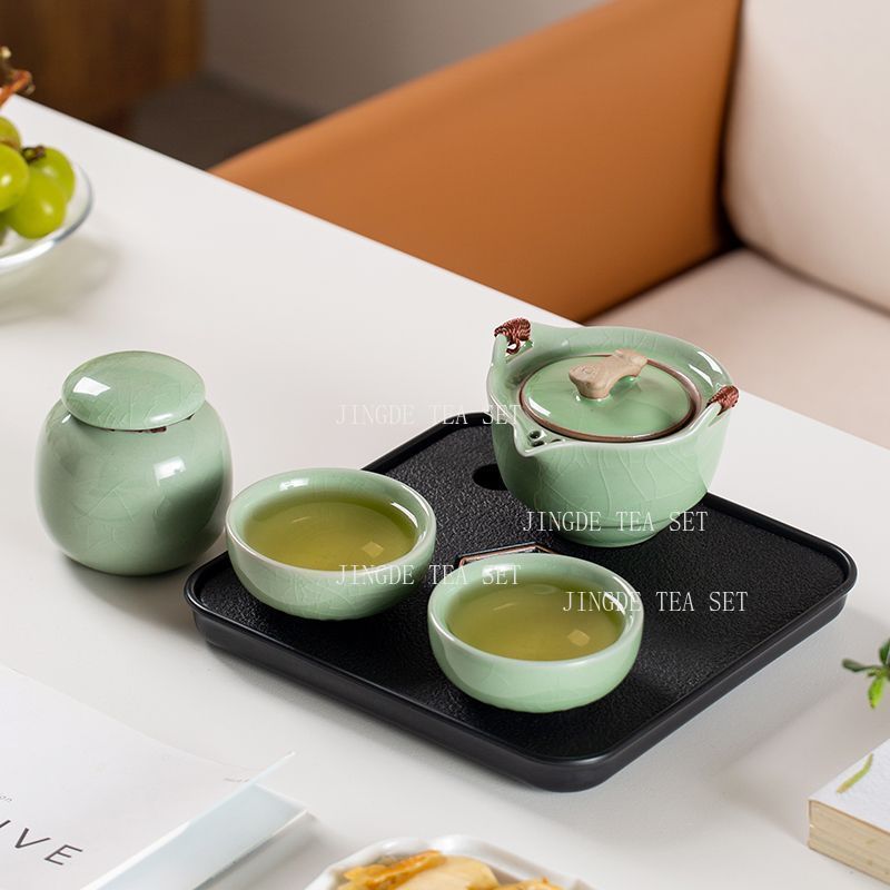 Celadon Crackle Glaze Travel T - огляд і ціна Celadon Ceramic Cup